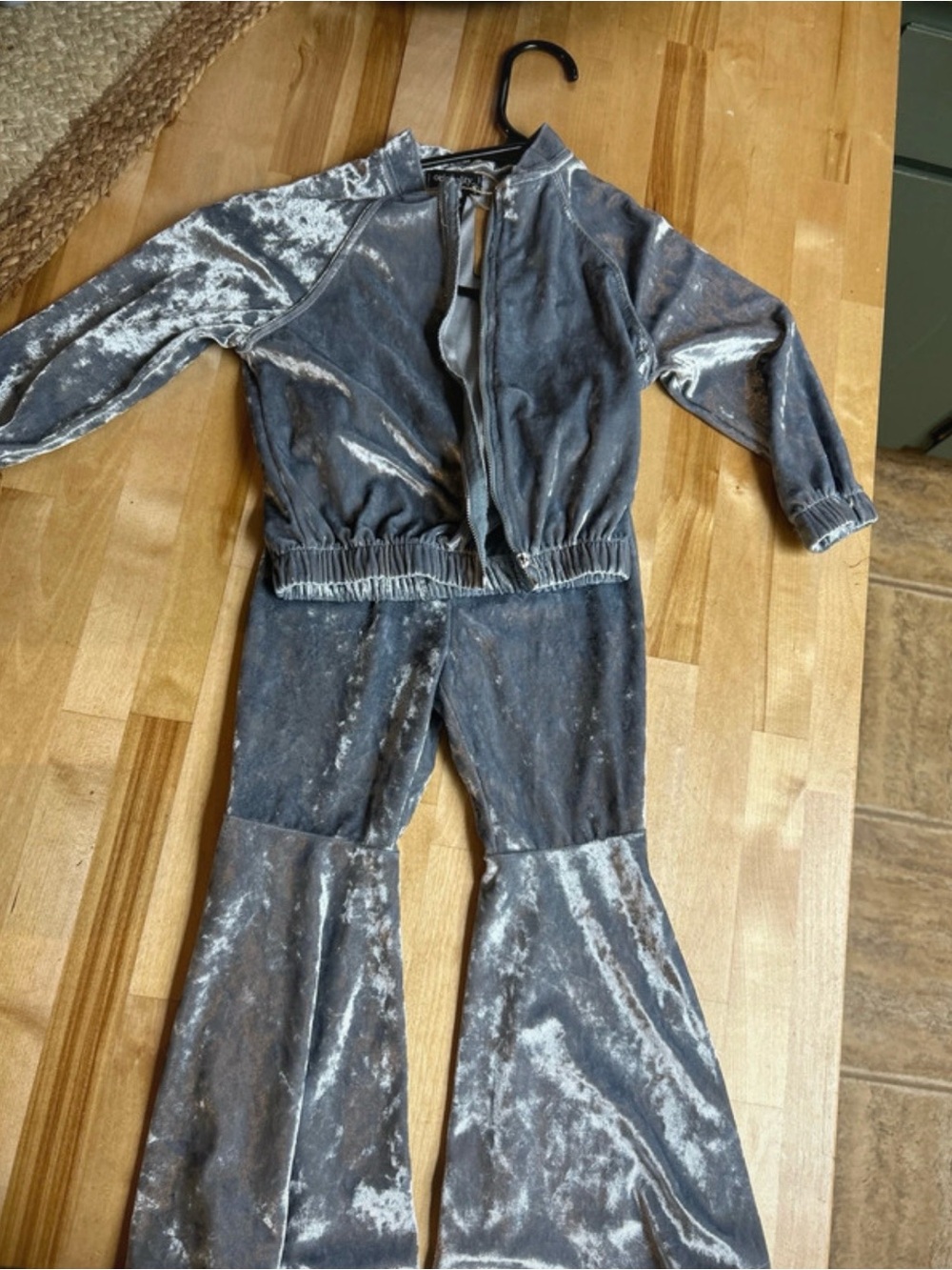 Velour Flared Tracksuit